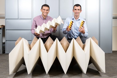 Paper tubes make stiff origami structures