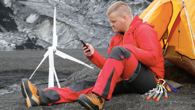 Portable wind turbine for clean energy anywhere