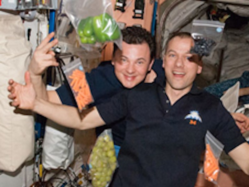 3D printing food in space