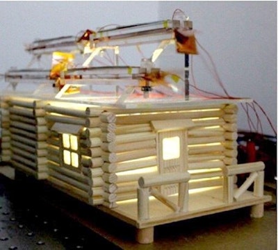 Harnessing solar and wind energy in one device