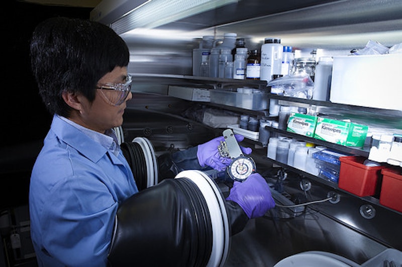 Wetting a battery's appetite for renewable energy storage