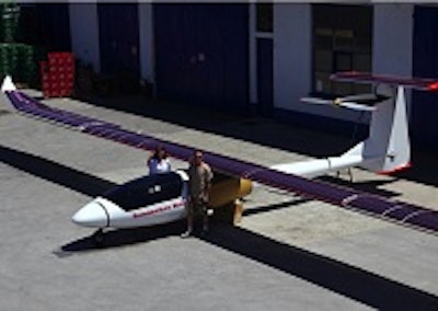 Two seater solar plane