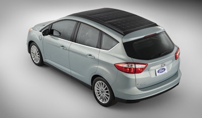 Ford unveils solar powered car with new system that tracks the sun