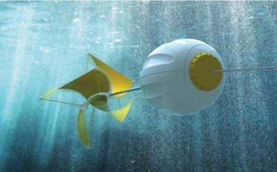 Harvesting energy from rivers to power small devices