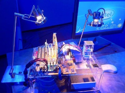 Postage stamp sized solar cell to power up computers