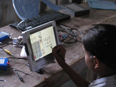 Solar powered tablet PC for Indian school children