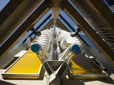 Wind harvesting to power parking garages