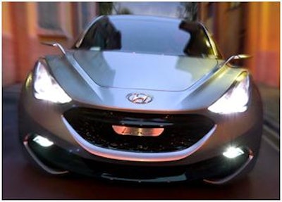 Hyundai i-flow concept car with TE and PV harvesting
