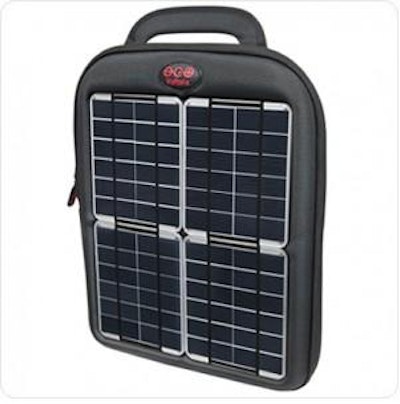 Solar charging tablet case