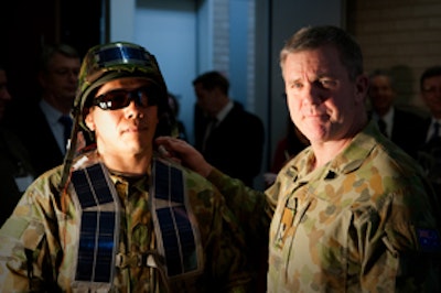 Wearable solar power for Australian soldiers
