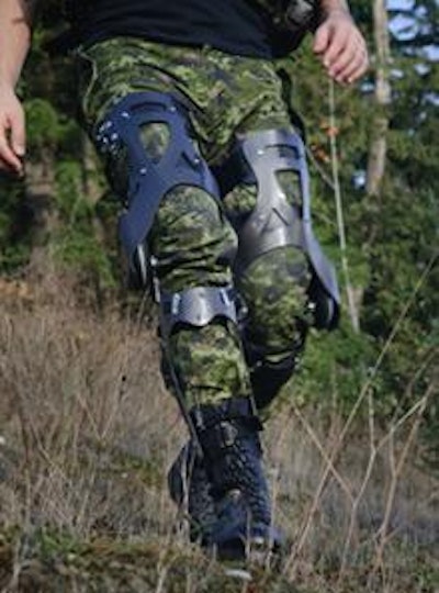 Canadian soldiers testing bionic energy harvester
