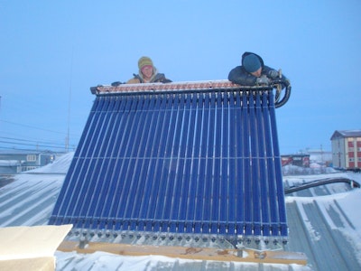 Solar thermal power above the Arctic circle