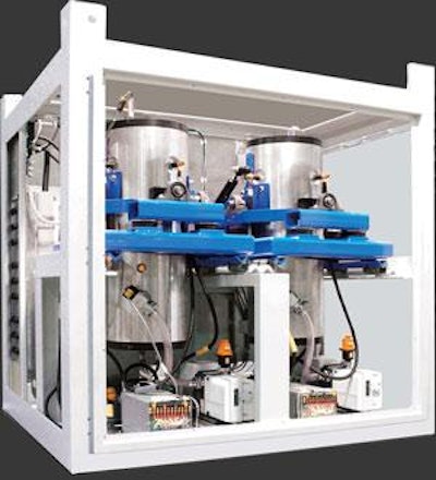 Energy harvesting for shipping cranes