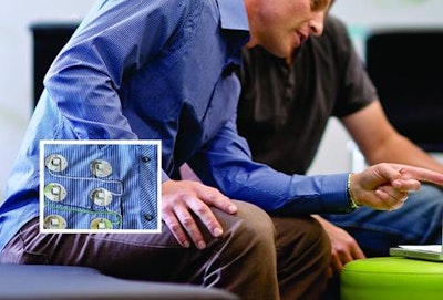 Shirt to power low energy wearable electronics