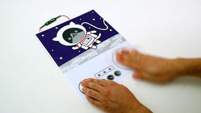 Paper generators respond to tapping, touching, rubbing or sliding