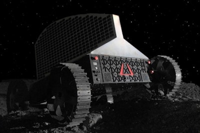 Solar powered lunar polar rover