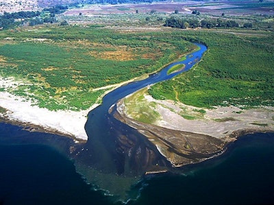 River water and salty ocean water create electricity