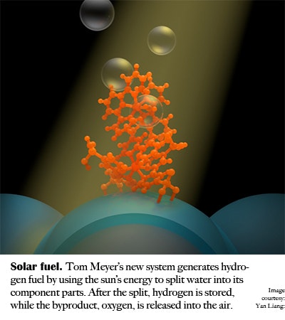 Storing energy in chemical bonds of molecules