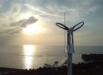 Commercial wind powered lighting