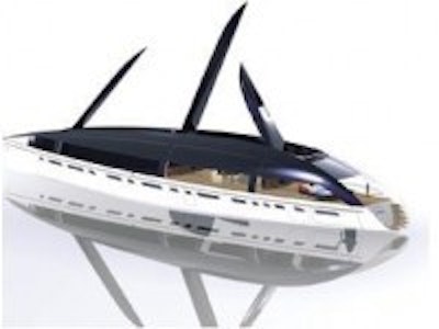 Energy harvesting superyacht