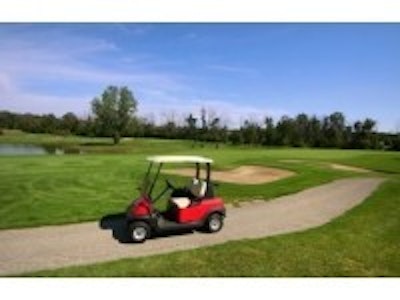 Solar powered golf carts