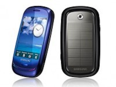 First solar powered full-touch phone