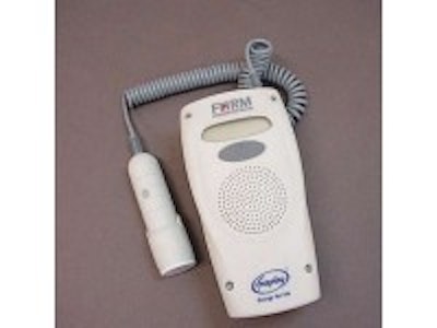 Wind up foetal heart rate monitor