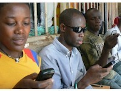 Uganda's first solar powered mobile phone