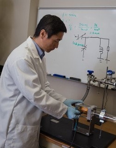 Plasma etching of biochar to reduce cost of energy storage devices