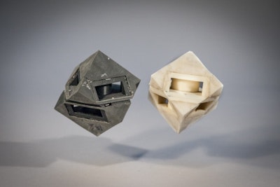 3D printed robots with shock-absorbing skins