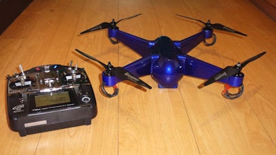 Drone 3D printed with embedded electronics