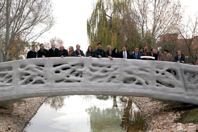 Inauguration of 3D printed bridge