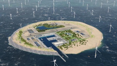 Artificial island to provide renewable energy for Europe
