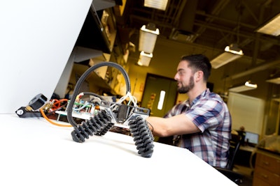 3D printed soft four legged robot can walk on sand and stone