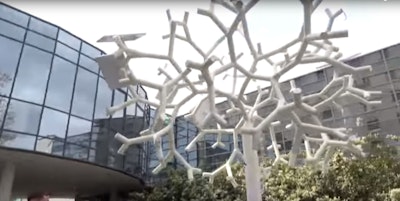 Creating Smart Cities: Solar Tree to charge your phone & provide WiFi