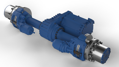 Fully integrated electric axles to market