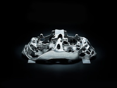 Bugatti 3D prints world's largest functional titanium car component
