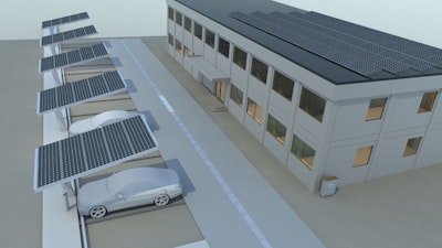 Direct high-speed charging of electric cars by solar panels