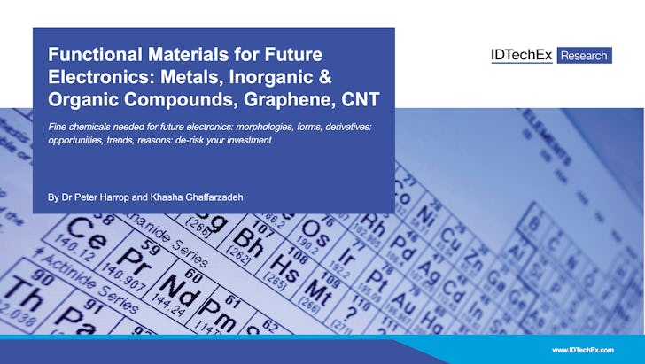 Functional Materials For Future Electronics Metals Inorganic Organic Compounds Graphene Cnt Idtechex