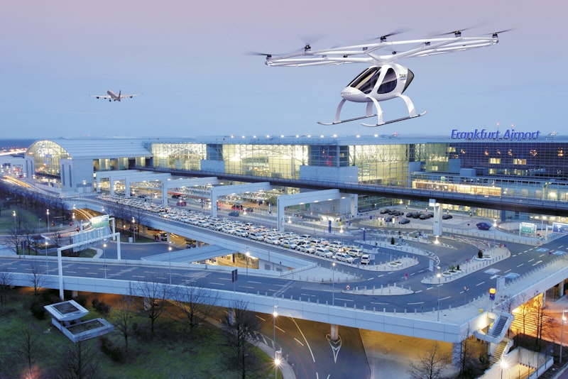 Volocopter and Frankfurt Airport flying taxi infrastructure