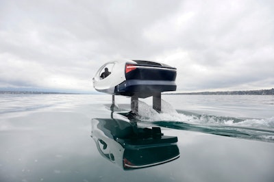 Electric hydrofoil bubble taxi