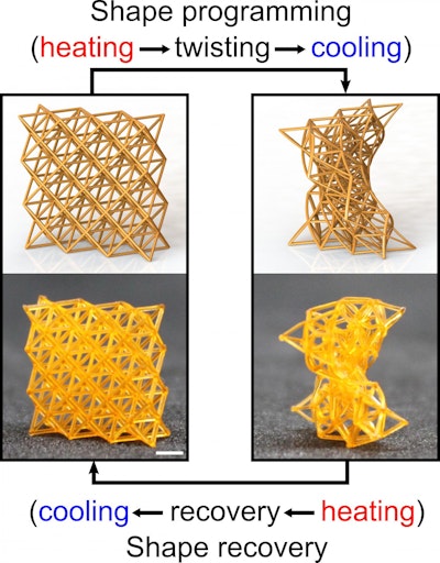 4D-printed materials can be stiff as wood or soft as sponge