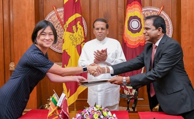 100 megawatt floating solar power plant for Sri Lanka
