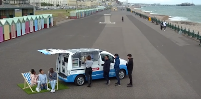 Nissan unveils zero-emission ice cream van concept