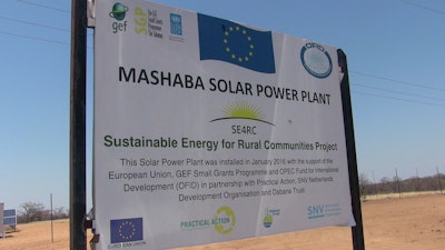 Zimbabwe's first solar powered mini grid