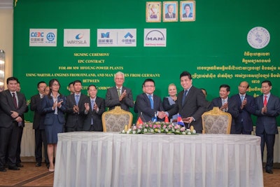 200 MW engine power plant will help meet Cambodia's electricity demand