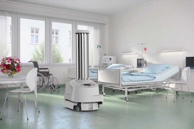 Robot destroys hospital bugs