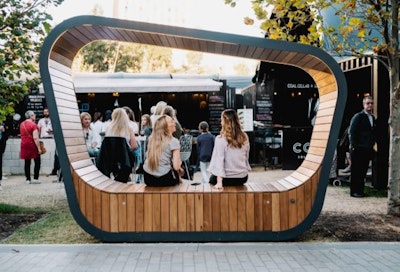 Solar powered furniture for smart cities