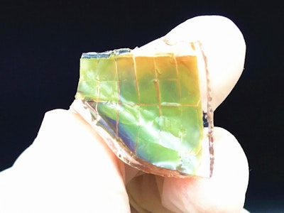 A chameleon-inspired smart skin changes color in the sun