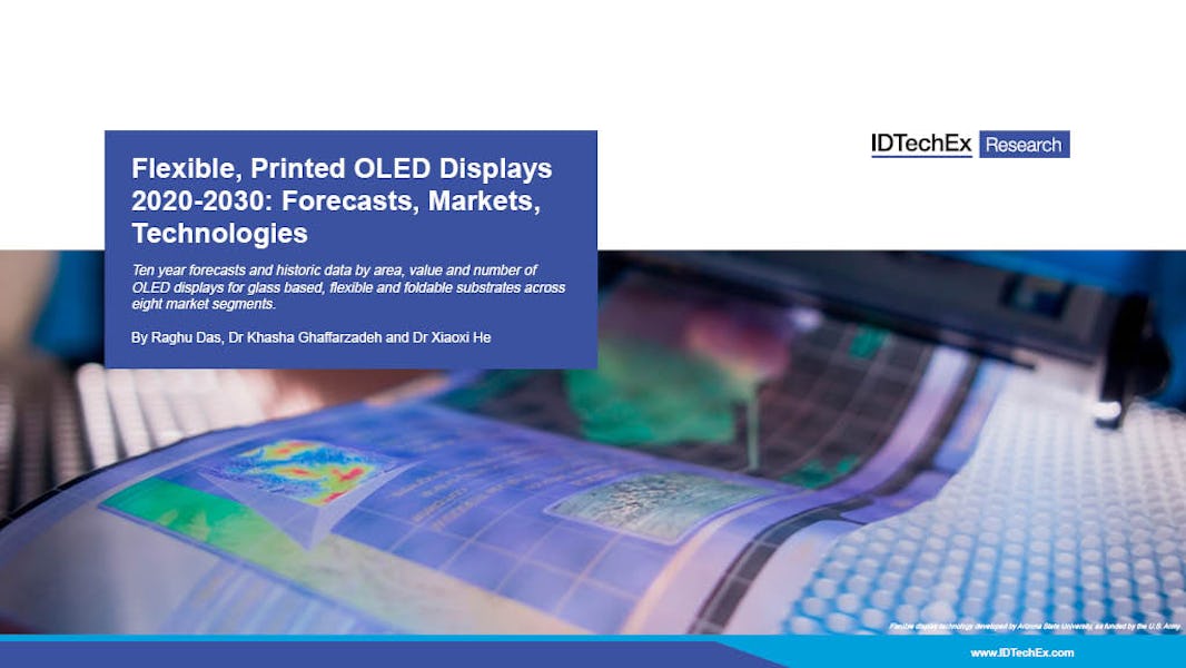 Flexible, Printed OLED Displays 2020-2030: Forecasts, Markets
